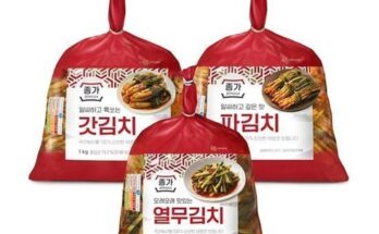 놓치면 후회할 갓김치 1kg  열무김치 900g 베스트5