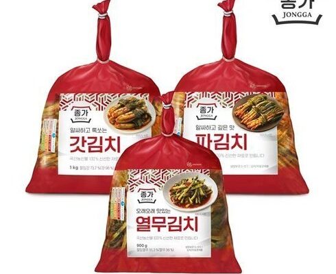 놓치면 후회할 갓김치 1kg  열무김치 900g 베스트5