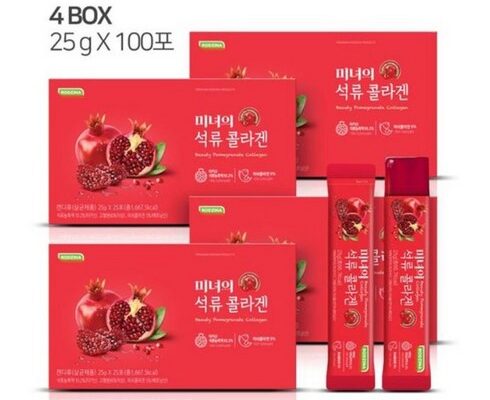 전문가 추천 미녀의 석류 콜라겐 200포 (25g x 25포 x 8Box 베스트상품